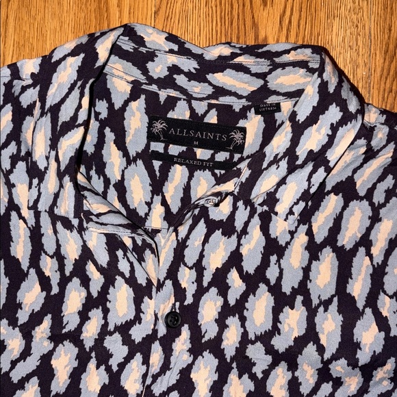 Allsaints Catamere Short Sleeve Viscose Shirt - Picture 4 of 7